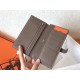 Hermes Bi-Color Epsom Bearn Wallet Ultraviolet/Taupe