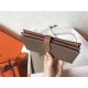 Hermes Bi-Color Epsom Bearn Wallet Taupe/Brown