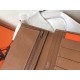 Hermes Bi-Color Epsom Bearn Wallet Taupe/Brown