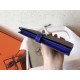 Hermes Bi-Color Epsom Bearn Wallet Taupe/Electric Blue
