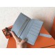 Hermes Bi-Color Epsom Bearn Wallet Soufre/Blue Lin