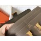 Hermes Taupe Epsom Constance Long Wallet