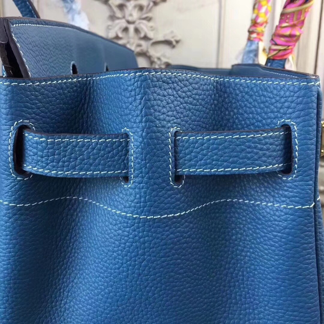 Hermes Blue JPG Birkin 42cm Shoulder Bag