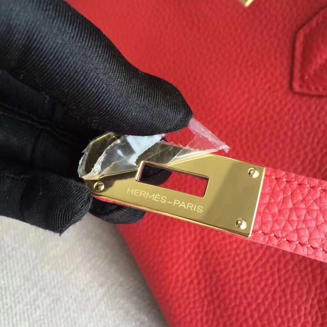 Hermes Red JPG Birkin 42cm Shoulder Bag