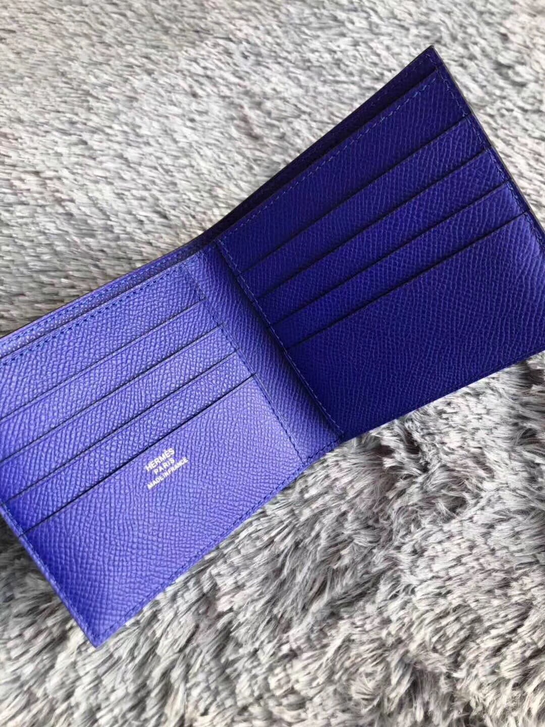Hermes Blue Electric MC² Copernic Compact Wallet