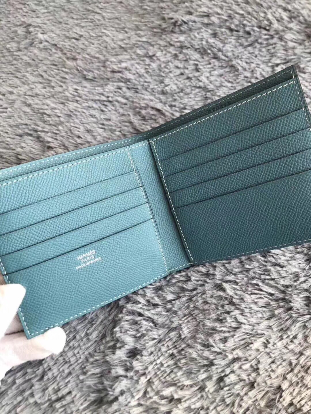 Hermes Blue Jean MC² Copernic Compact Wallet