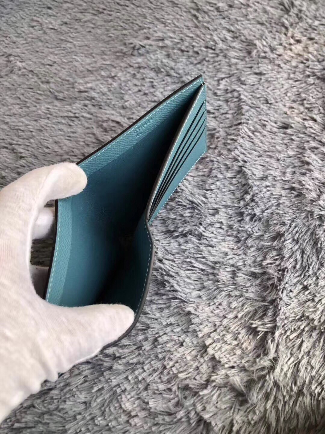 Hermes Blue Jean MC² Copernic Compact Wallet