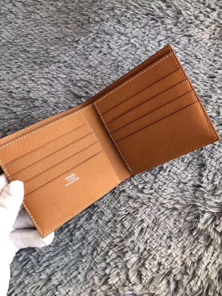 Hermes Brown MC² Copernic Compact Wallet