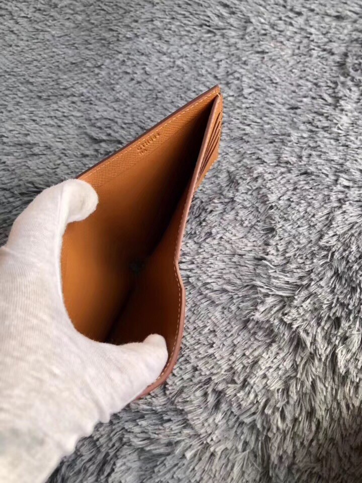 Hermes Brown MC² Copernic Compact Wallet