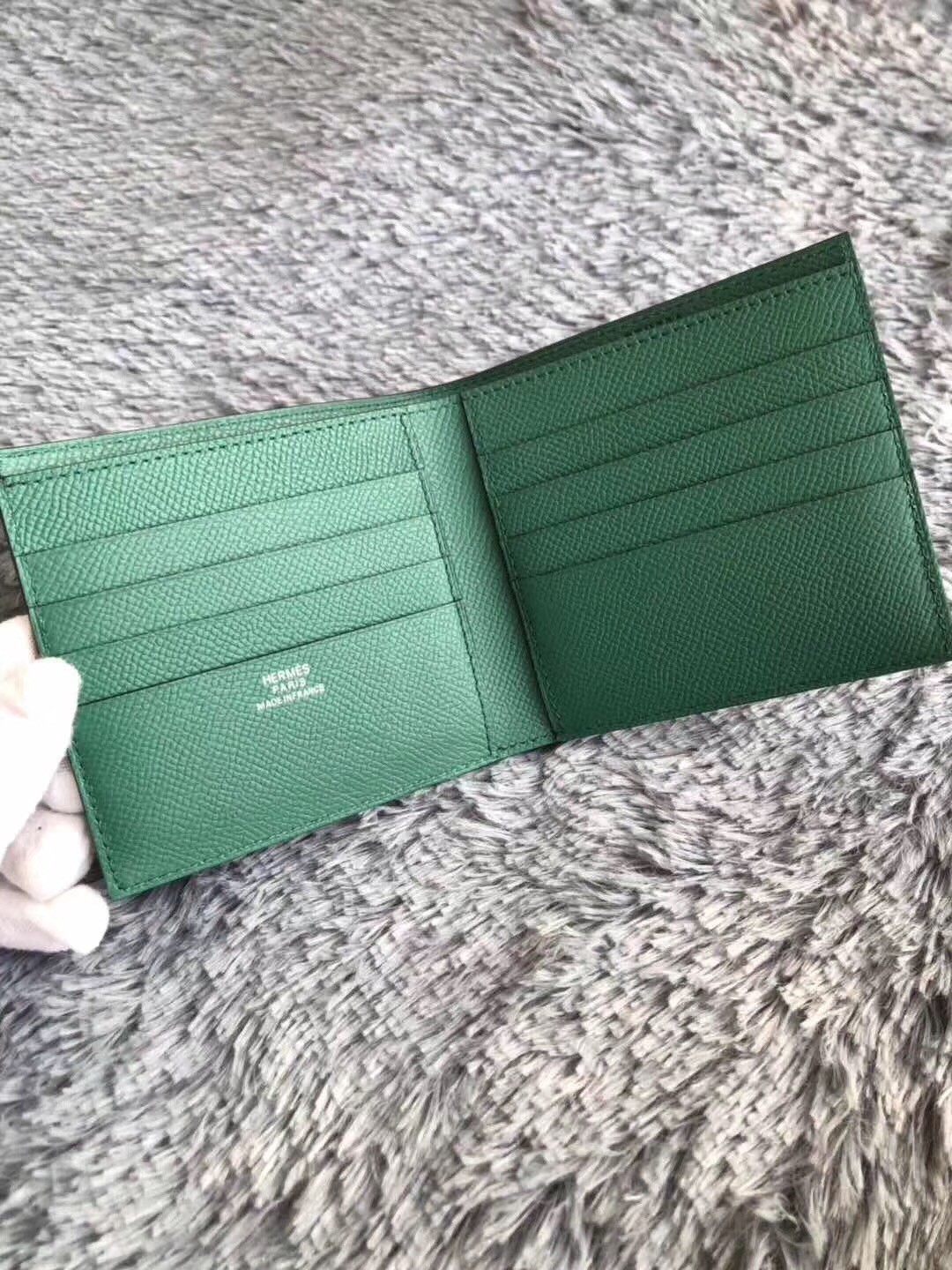 Hermes Green MC² Copernic Compact Wallet