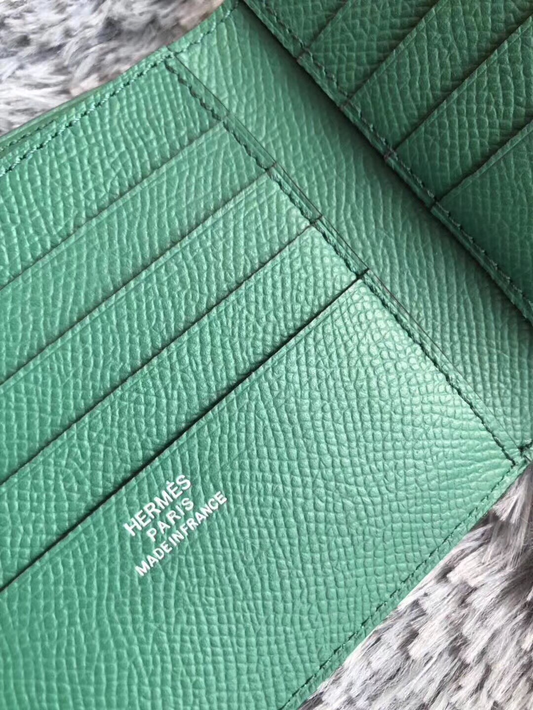 Hermes Green MC² Copernic Compact Wallet