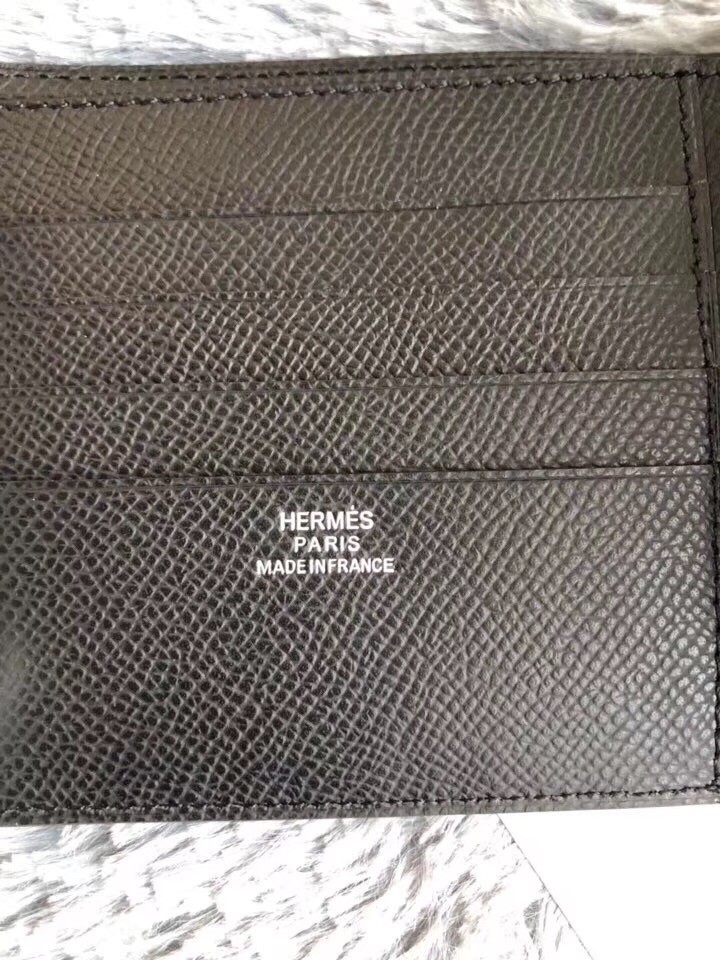 Hermes Black MC² Copernic Compact Wallet