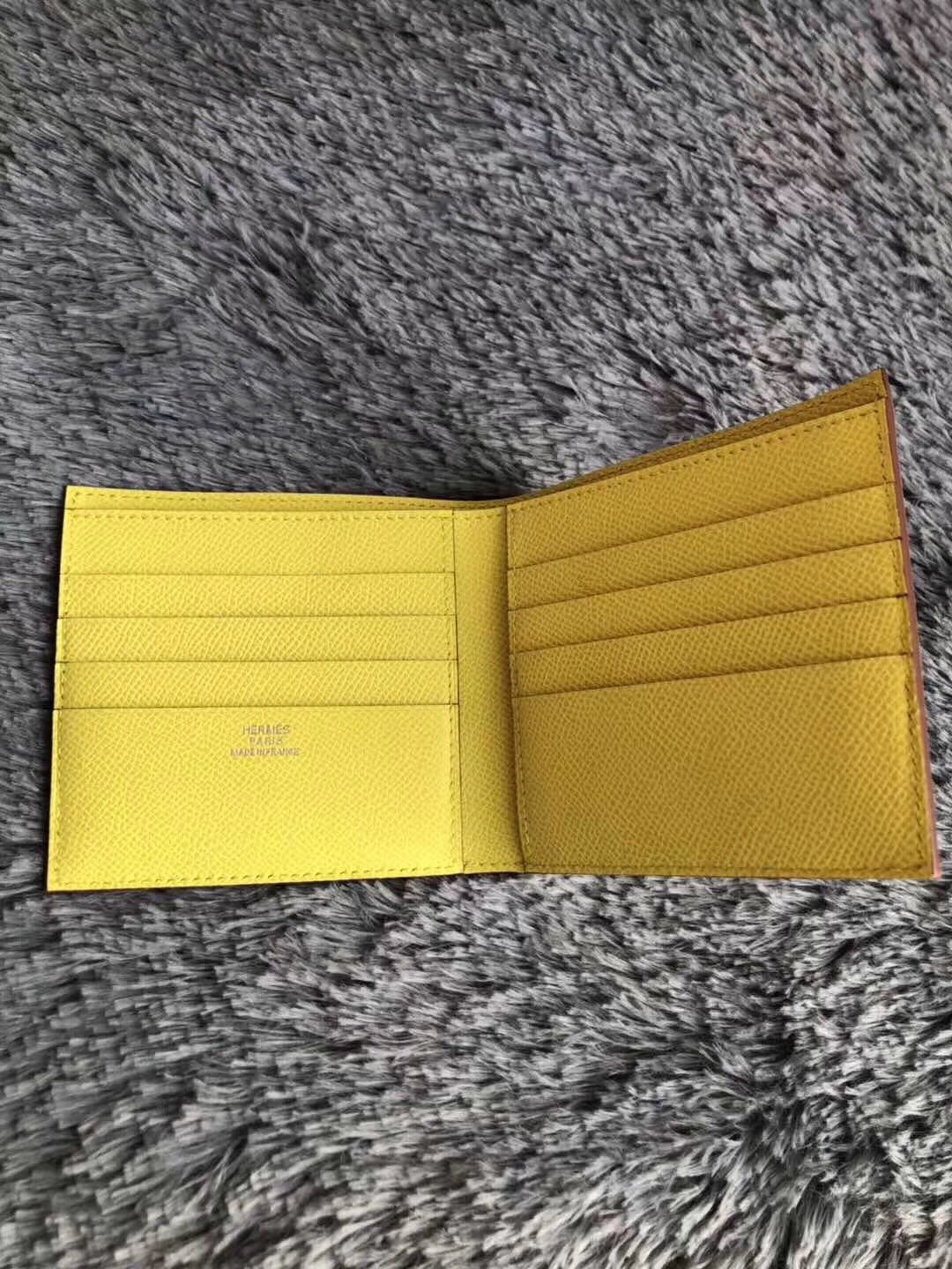 Hermes Yellow MC² Copernic Compact Wallet