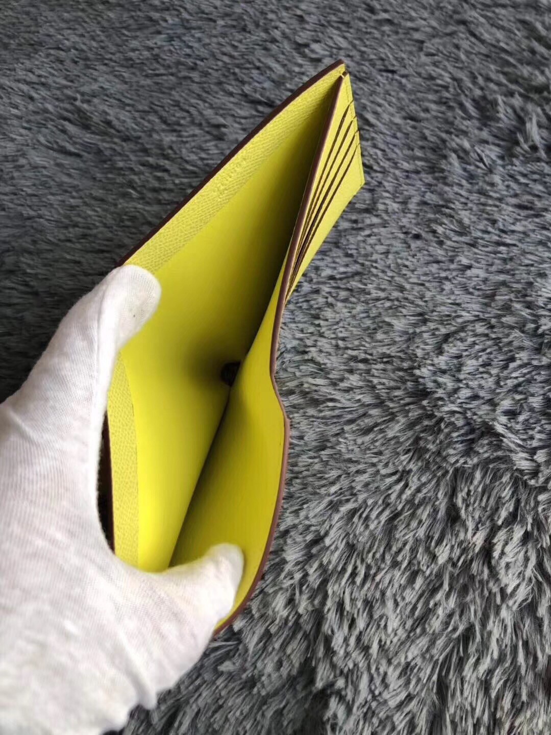 Hermes Yellow MC² Copernic Compact Wallet
