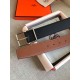 Hermes Brown Saddle 38MM Reversible Belt