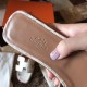 Hermes Oran Sandals In Himalaya Matt Niloticus Crocodile