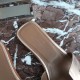 Hermes Oran Sandals In Champagne Swift Leather
