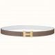 Hermes Mini Constance Belt Buckle & White Epsom 24 MM Strap