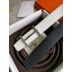 Hermes H d'Ancre Reversible Belt In Black/White Epsom Leather