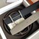 Hermes H d'Ancre Reversible Belt In Grey/Noir Leather
