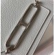 Hermes Mini Sac Roulis 18cm Bag In Pearl Grey Evercolor Calfskin