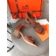 Hermes Viaggio 60MM Sandals In Brown Leather