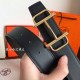 Hermes Royal 38MM Reversible Belt In Cafe Clemence Leather