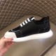 Hermes Vitesse Sneaker In Black Epsom and Technical Canvas