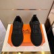 Hermes Team Sneakers In Black Double-sided Technical Mesh