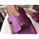 Hermes Oran Sandals In Cyclamen Epsom Leather