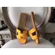 Hermes Oran Sandals In Jaune Epsom Leather
