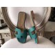 Hermes Oran Sandals In Malachite Epsom Leather
