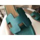 Hermes Oran Sandals In Malachite Epsom Leather