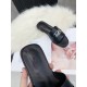 Hermes Villa Sandals In Black Calfskin