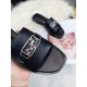 Hermes Villa Sandals In Black Calfskin
