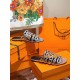Hermes Thalassa Sandals In Silver Metallic Calfskin