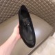 Hermes Men's Paris Loafers In Black Calfskin
