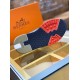 Hermes Blue Addict Sneakers In Bicolor Knit