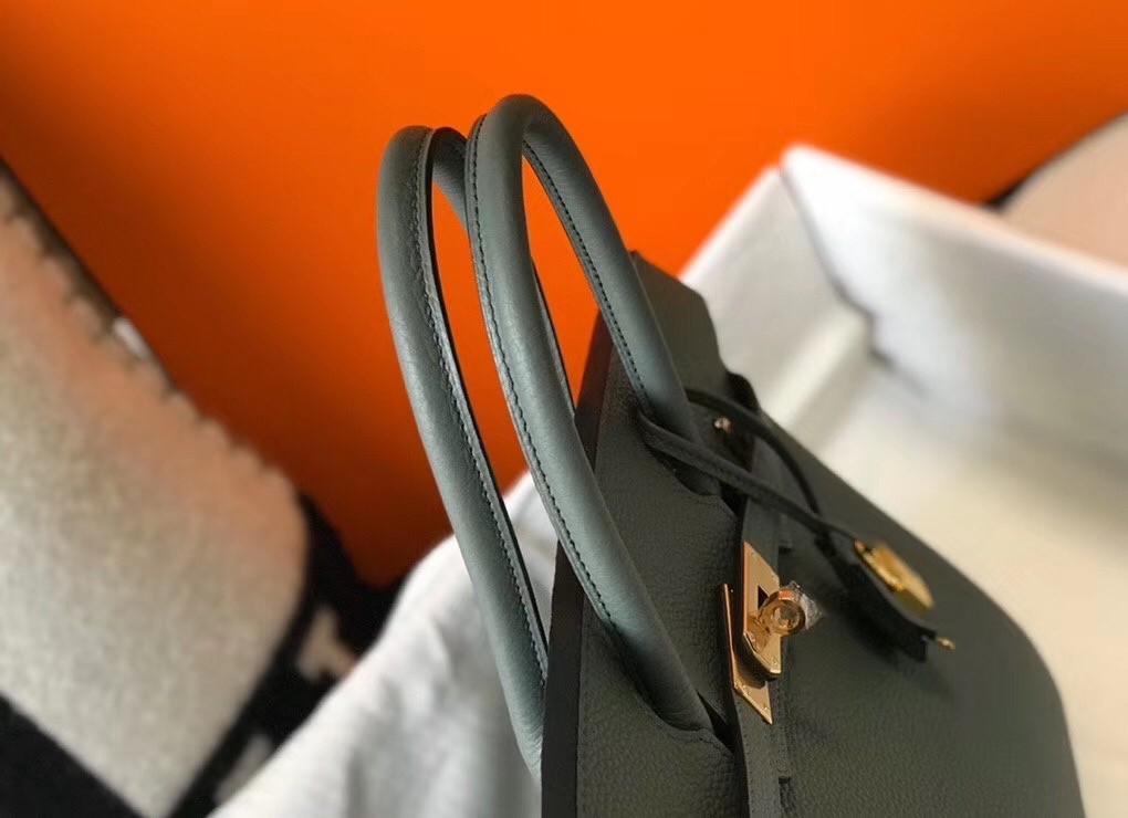 Hermes Vert Amande Clemence Birkin 30cm Bag GHW