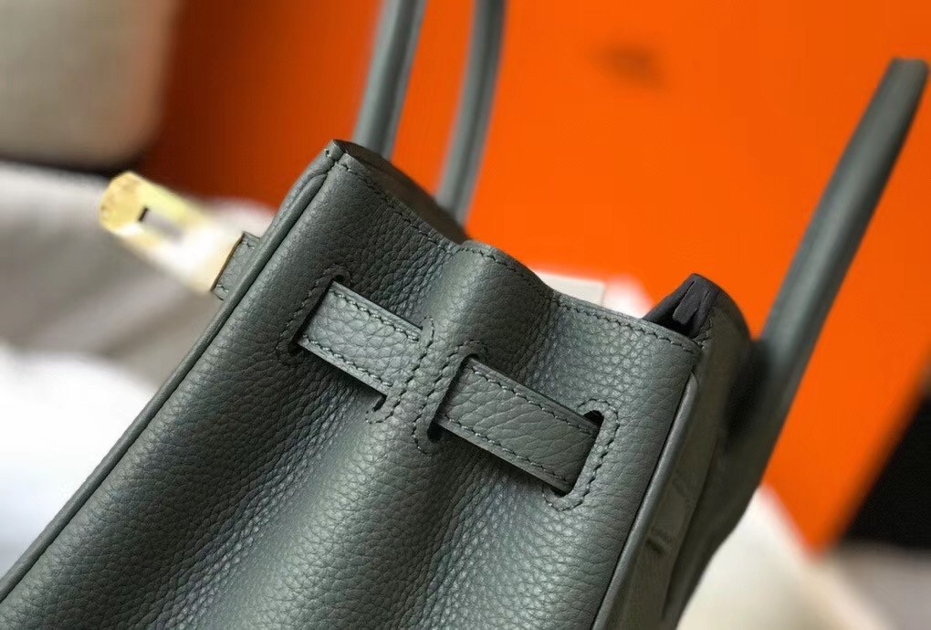 Hermes Vert Amande Clemence Birkin 30cm Bag GHW