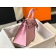 Hermes Mauve Sylvestre Epsom Kelly 25cm Sellier Bag GHW