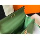 Hermes Vert Criquet Epsom Kelly 25cm Sellier Bag GHW