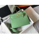 Hermes Vert Criquet Epsom Kelly 25cm Sellier Bag GHW
