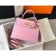 Hermes Mauve Sylvestre Epsom Kelly 28cm Sellier Bag GHW
