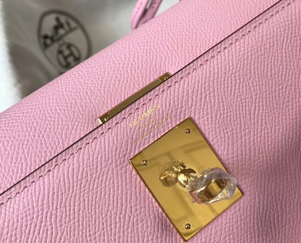 Hermes Mauve Sylvestre Epsom Kelly 28cm Sellier Bag GHW