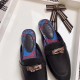 Hermes Oz Mule In Black Calfskin Leather