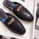Hermes Oz Mule In Black Calfskin Leather