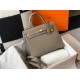 Hermes Gris Asphalt Epsom Kelly 28cm Sellier Bag GHW