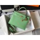 Hermes Vert Criquet Epsom Kelly 28cm Sellier Bag GHW