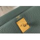 Hermes Vert Amande Clemence Kelly 32cm Retourne Bag